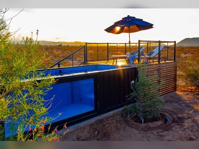 This Joshua Tree Hideaway Has Its Own Shipping Container Pool