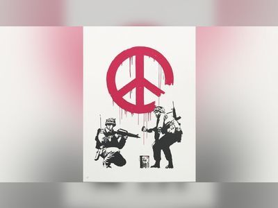 Sale of Banksy anti-war artwork raises funds for Kyiv hospital