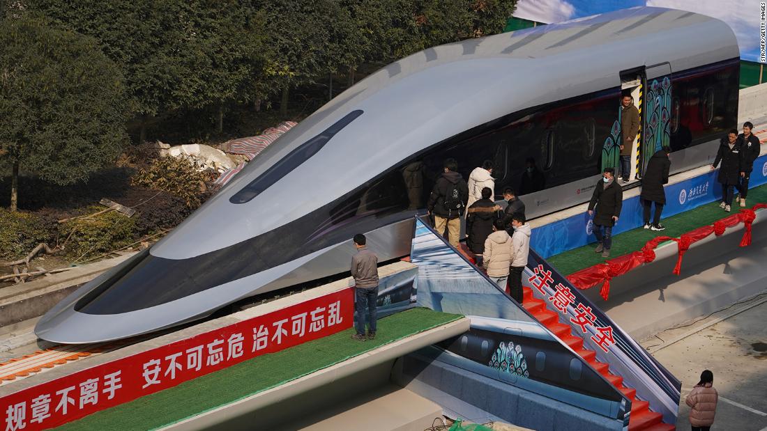 China debuts train prototype that can hit speeds of 620 kilometers per hour