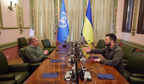 Ukrainian president, UN chief discuss evacuation from Mariupol