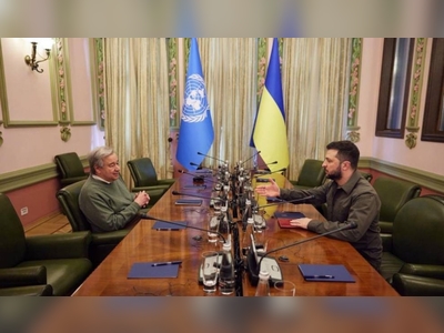 Ukrainian president, UN chief discuss evacuation from Mariupol