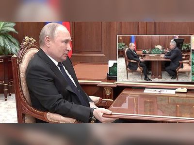 Putin grips table during meeting sparking speculation about his health