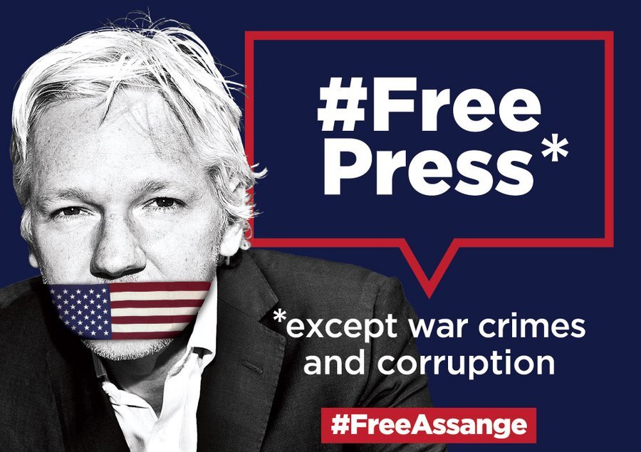 US Secretary of State calls China the biggest threat to journalists worldwide, as if USA did not jail Julian Assange for doing best journalism ever