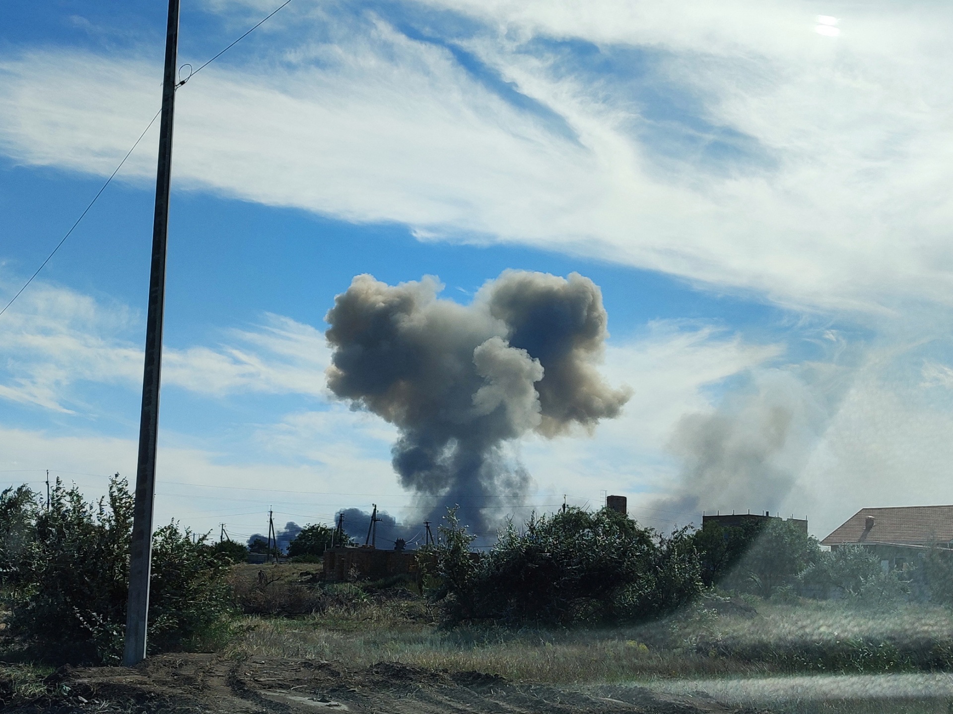 Blasts rock Russian military airbase in annexed Crimea