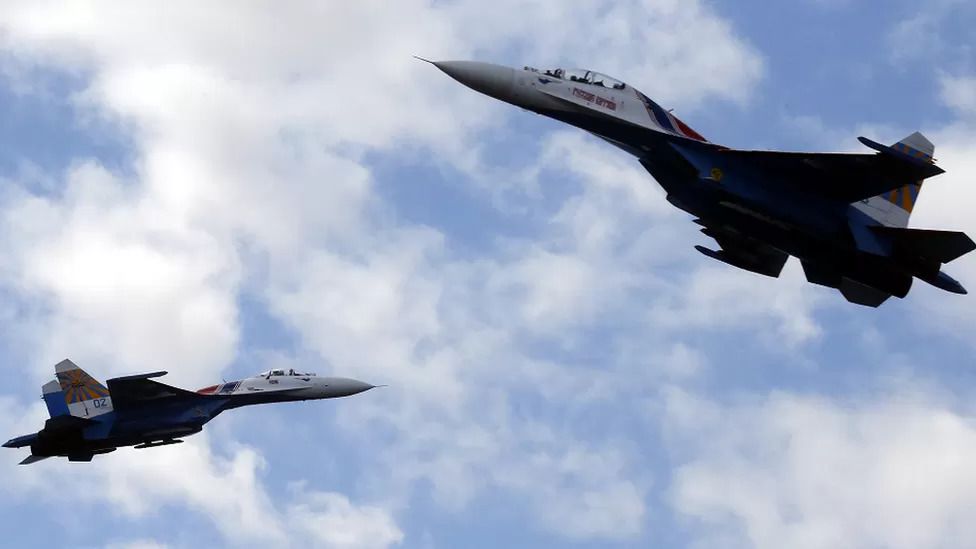 Russian jet released missile near RAF aircraft over Black Sea