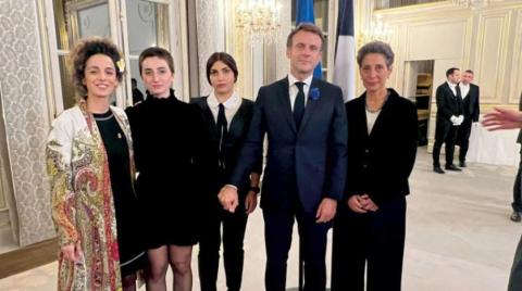 Macron Meets Iranian Rights Activists
