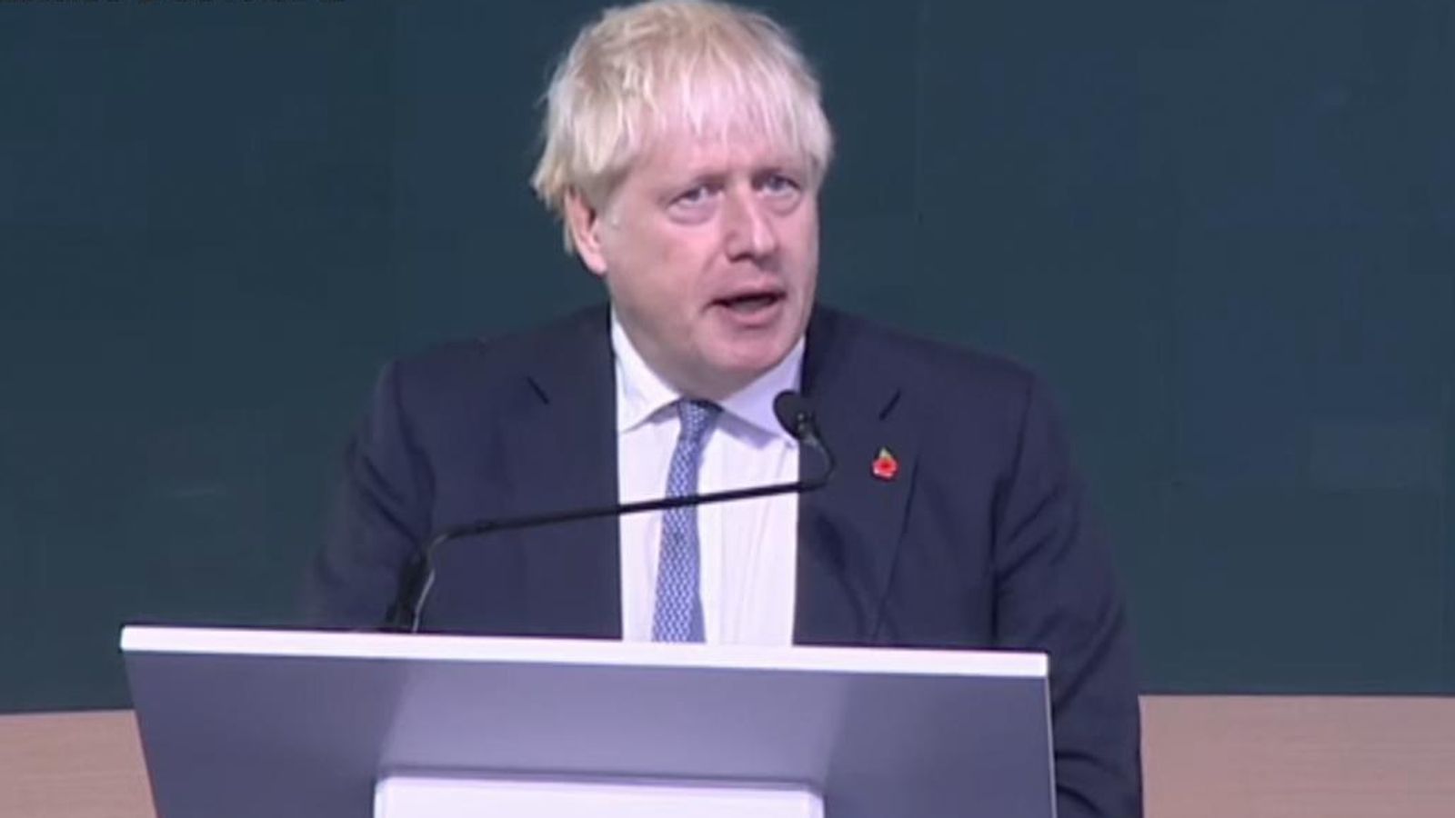 Boris Johnson at COP27 in 'purely supportive role'
