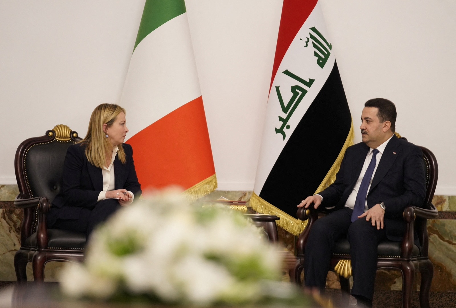 Economic ties head the agenda as Italy’s Meloni visits Iraq