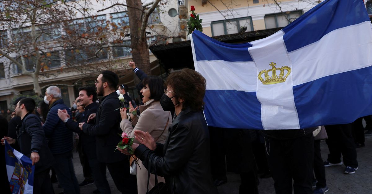 Europe's royals, in Athens, bid farewell to Greece's last king