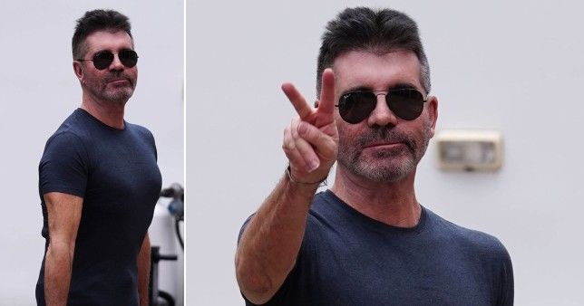 Simon Cowell arrives at America's Got Talent in surgical corset