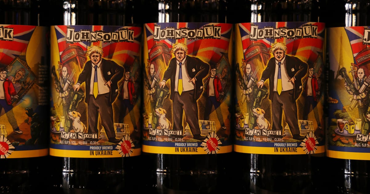 Ukrainian Brewery Unveils Boris Johnson-Themed Stout, "JohnsonUK