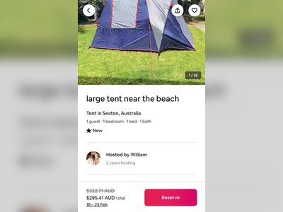 $72 Tent in the Garden: An Airbnb Oddity in Seaton, South Australia